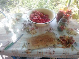 консервируем нарезанные  в банке