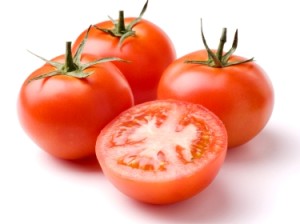 Ripe Tomatoes on White with Clipping Path
